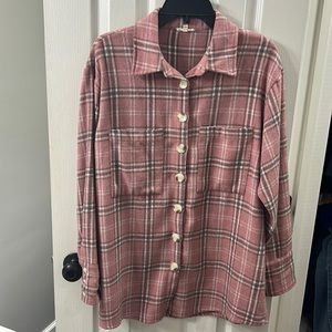 Jodifl Plaid Flannel Shacket